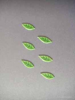 Verzierwachs, Wachsmotiv, Blatt 6er Set